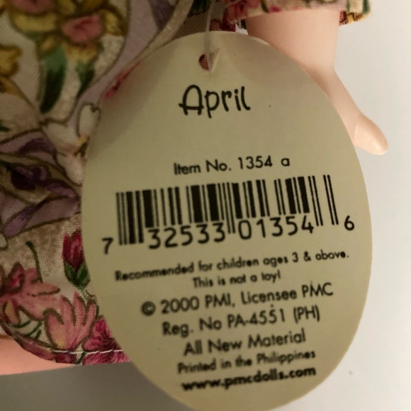 Vintage Precious Moment cute girl . April. 2000,stain on dress.
9” - Picture 7 of 7